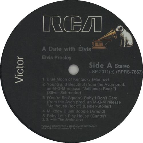 Elvis Presley A Date With Elvis US vinyl LP album (LP record) (644268)