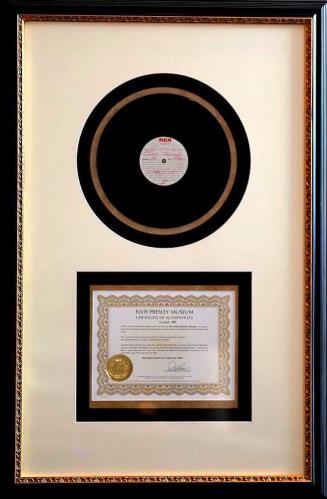 Elvis Presley Elvis Presley's Personal Acetate of Danny Boy memorabilia UK ELVMMEL710231