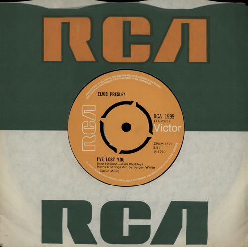 Elvis Presley I Ve Lost You 4pr Uk 7 Vinyl Single 7 Inch Record