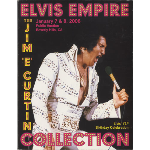 Elvis Presley Jim 'E' Curtain Elvis Empire Collection Catalogue US book
