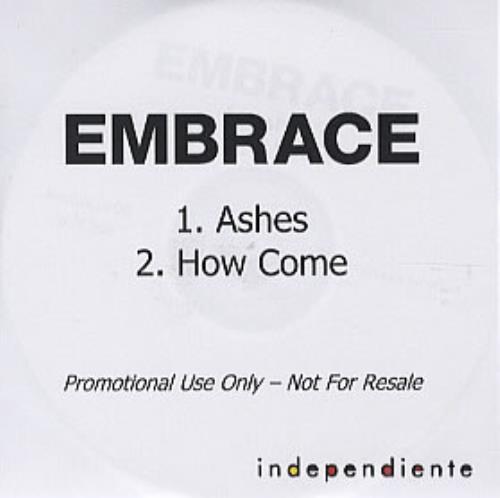 Embrace Ashes - 500 Only CD-R acetate UK EMBCRAS310384
