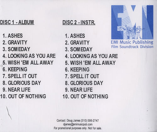 Embrace Out Of Nothing CD-R acetate US EMBCROU550062