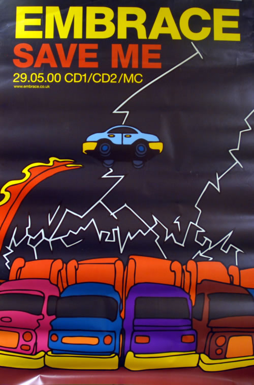 Embrace Save Me poster UK EMBPOSA614205