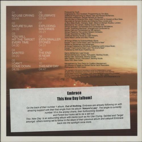 Embrace This New Day CD album (CDLP) UK EMBCDTH355425