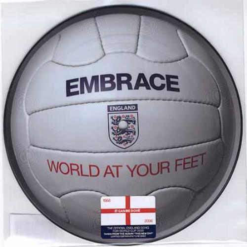 Embrace World At Your Feet 7" vinyl picture disc (7 inch picture disc single) UK EMB7PWO360423