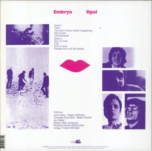 Embryo Opal - 180gm vinyl LP album (LP record) Italian EBMLPOP793902