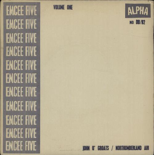 Emcee 5 Volume One EP 7" vinyl single (7 inch record / 45) UK F2607VO675760