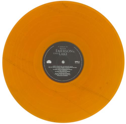 Emerson Lake & Palmer A Tribute To Keith Emerson & Greg Lake - Orange Vinyl vinyl LP album (LP record) UK ELPLPAT866151