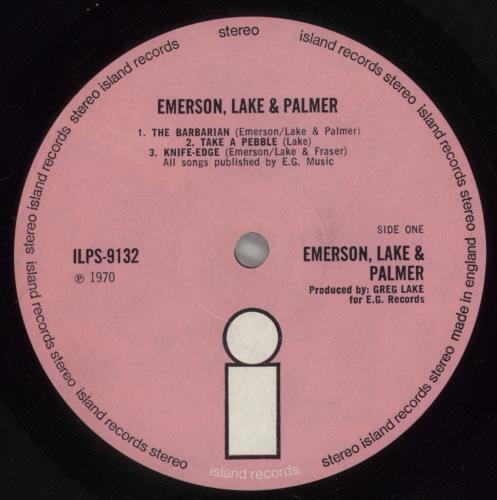 Emerson Lake & Palmer Emerson Lake & Palmer - 1st EX vinyl LP album (LP record) UK ELPLPEM862650