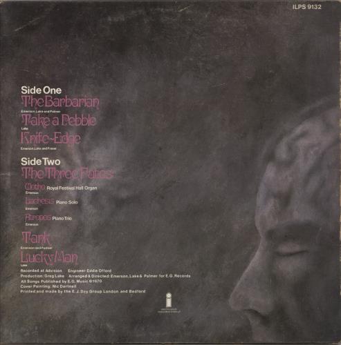 Emerson Lake & Palmer Emerson Lake & Palmer - 1st EX vinyl LP album (LP record) UK ELPLPEM862650