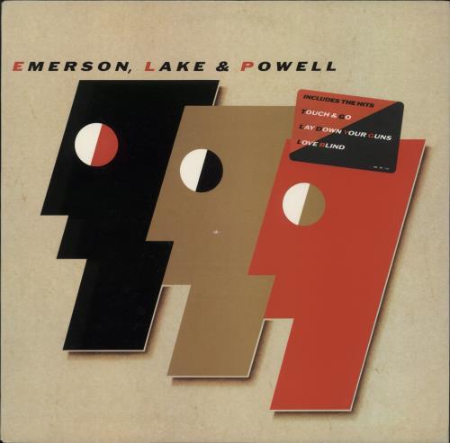 Emerson Lake & Palmer Emerson, Lake & Powell - Hype Sticker vinyl LP album (LP record) US ELPLPEM874324
