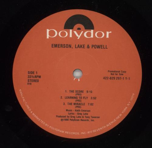 Emerson Lake & Palmer Emerson, Lake & Powell - Hype Sticker vinyl LP album (LP record) US ELPLPEM874324