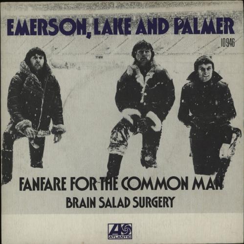 Emerson Lake & Palmer Fanfare For The Common Man 7" vinyl single (7 inch record / 45) French ELP07FA656743