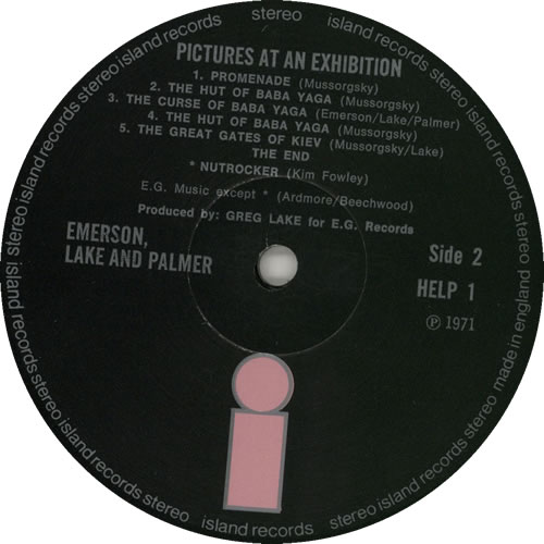 Emerson Lake & Palmer Pictures At An Exhibition - 1st - EX vinyl LP album (LP record) UK ELPLPPI132239