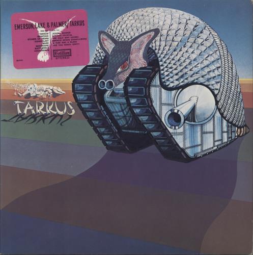 Emerson Lake & Palmer Tarkus + Hype-Sticker vinyl LP album (LP record) US ELPLPTA880953