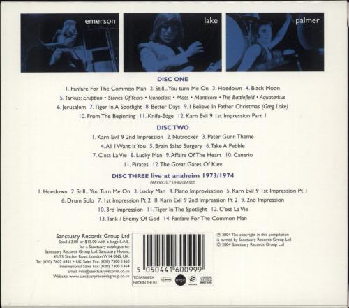 Emerson Lake & Palmer The Ultimate Collection 3-CD album set (Triple CD) UK ELP3CTH290056
