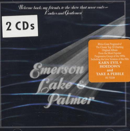 Emerson Lake & Palmer Welcome Back My Friends 2 CD album set (Double CD) US ELP2CWE76594