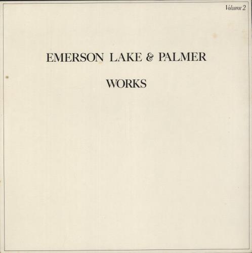Emerson Lake & Palmer Works Volume 2 vinyl LP album (LP record) Italian ELPLPWO882739