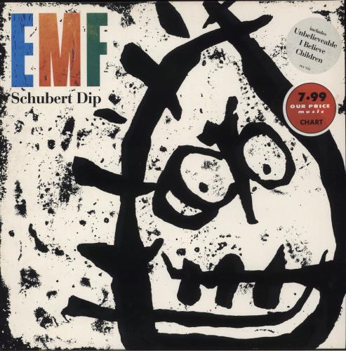 EMF Schubert Dip - Hype Stickered Sleeve vinyl LP album (LP record) UK EMFLPSC589283