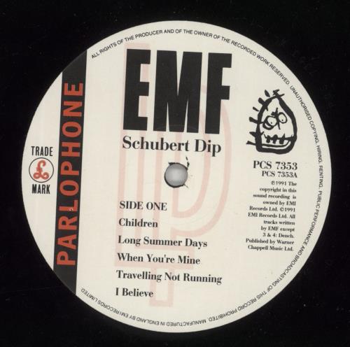 EMF Schubert Dip - Hype Stickered Sleeve vinyl LP album (LP record) UK EMFLPSC589283