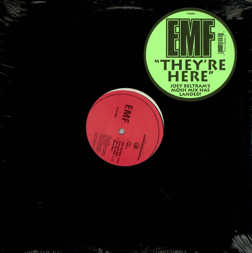 EMF They're Here 12" vinyl single (12 inch record / Maxi-single) US EMF12TH10461