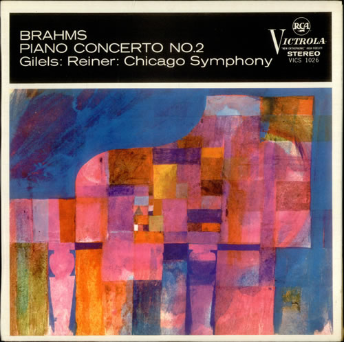 Emil Gilels Brahms: Piano Concerto No. 2 vinyl LP album (LP record) UK HYJLPBR538899