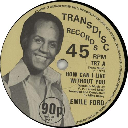 Emile Ford And The Checkmates How Can I Live Without You 7" vinyl single (7 inch record / 45) UK EFM07HO653860