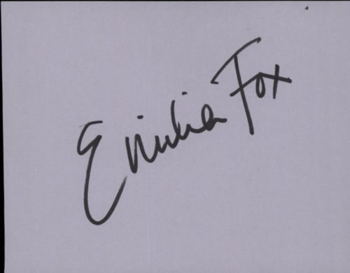 Emilia Fox Page From An Autograph Book memorabilia UK E9IMMPA602012