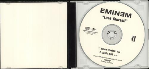 Eminem Lose Yourself CD-R acetate US INECRLO711579