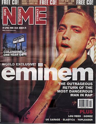 Eminem NME - New Musical Express magazine UK INEMANM295603