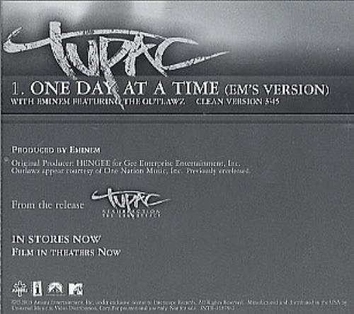 Eminem One Day At A Time CD single (CD5 / 5") US INEC5ON275871
