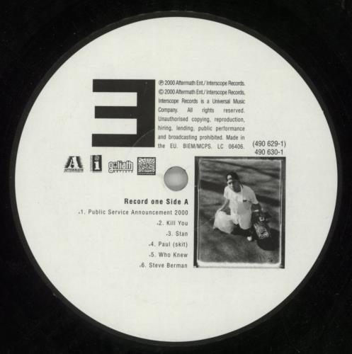 Eminem The Marshall Mathers LP - EX 2-LP vinyl record set (Double LP Album) UK INE2LTH869557