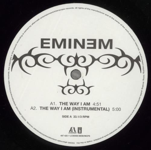 Eminem The Way I Am 12" vinyl single (12 inch record / Maxi-single) UK INE12TH167299