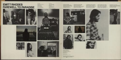 Emitt Rhodes Farewell To Paradise vinyl LP album (LP record) US EMILPFA193873