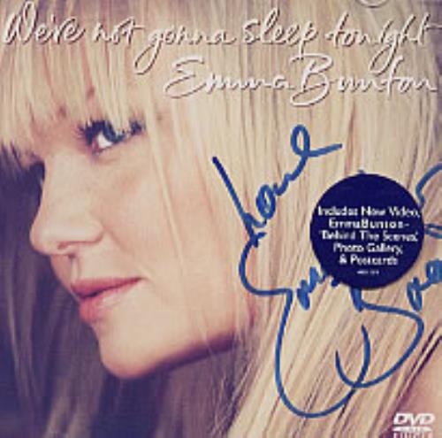 Emma Bunton We're Not Gonna Sleep Tonight DVD Single European EBUDSWE209041