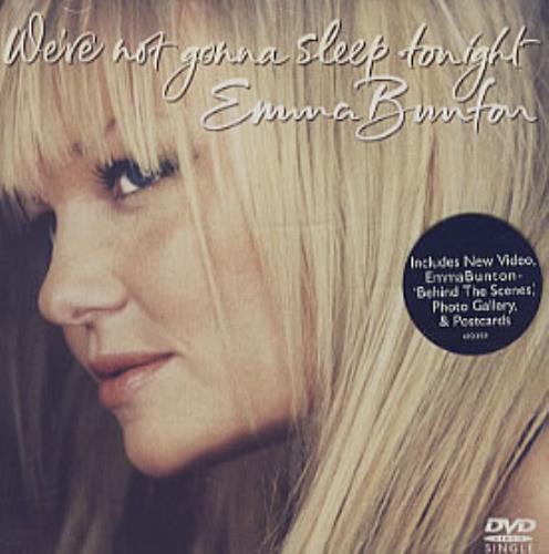 Emma Bunton Were Not Gonna Sleep Tonight DVD Single UK EBUDSWE320948