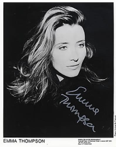Emma Thompson Autographed Portrait Photograph photograph UK ET3PHAU260082