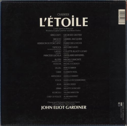 Emmanuel Chabrier Chabrier: L'toile Vinyl Box Set German E7MVXCH879972