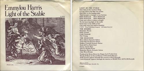 Emmylou Harris Light Of The Stable 7" vinyl single (7 inch record / 45) US ELH07LI367754