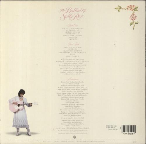 Emmylou Harris The Ballad Of Sally Rose vinyl LP album (LP record) German ELHLPTH425546