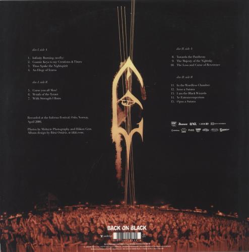 Emperor Live Inferno 2-LP vinyl record set (Double LP Album) UK 2PQ2LLI891241