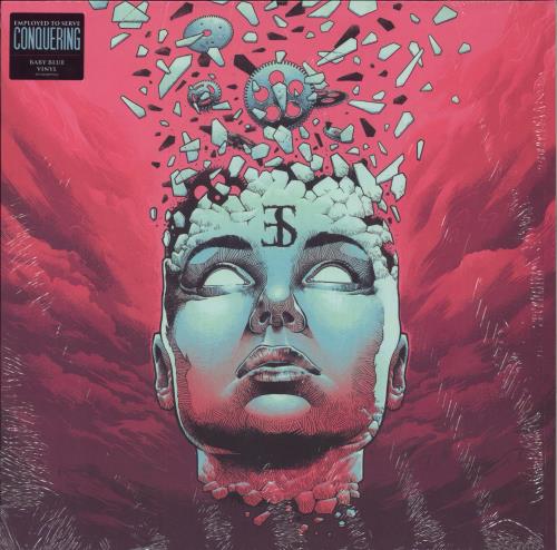 Employed To Serve Conquering - Baby Blue - Shrink vinyl LP album (LP record) UK 02QLPCO819862