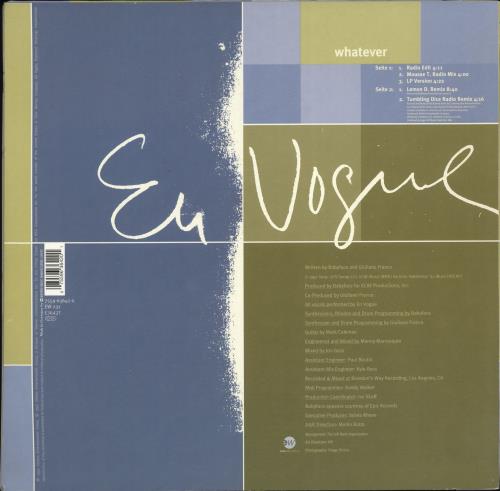 En Vogue Whatever 12" vinyl single (12 inch record / Maxi-single) German ENV12WH705197