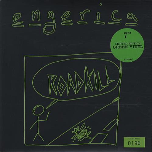 Engerica Roadkill - Lime Green Vinyl 7" vinyl single (7 inch record / 45) UK EG107RO341952