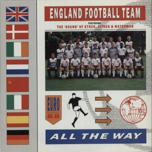 England Football Squad All The Way + Poster 7" vinyl single (7 inch record / 45) UK EGF07AL663738