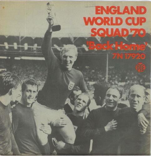 England Football Squad Back Home - Football Label - 4pr - P/S 7" vinyl single (7 inch record / 45) UK EGF07BA816719