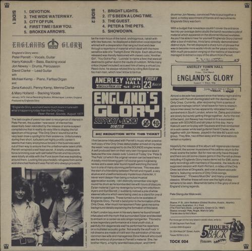England's Glory England's Glory vinyl LP album (LP record) UK 8RKLPEN855300