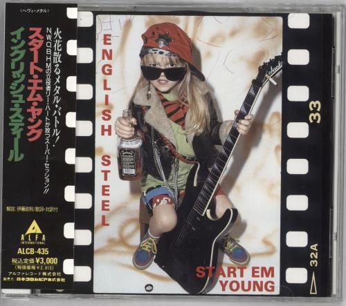 English Steel Start Em Young Japanese Promo Cd Album Cdlp