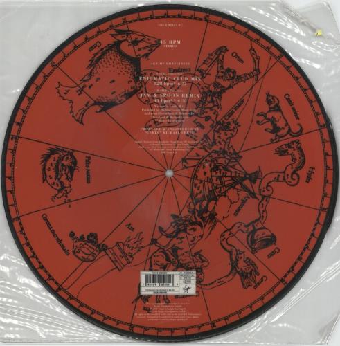 Enigma Age Of Loneliness 12" vinyl picture disc (12 inch picture record) UK ENI2PAG30499