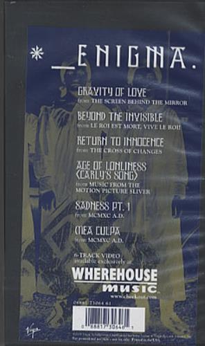 Enigma Compilation Wheel video (VHS or PAL or NTSC) US ENIVICO336154